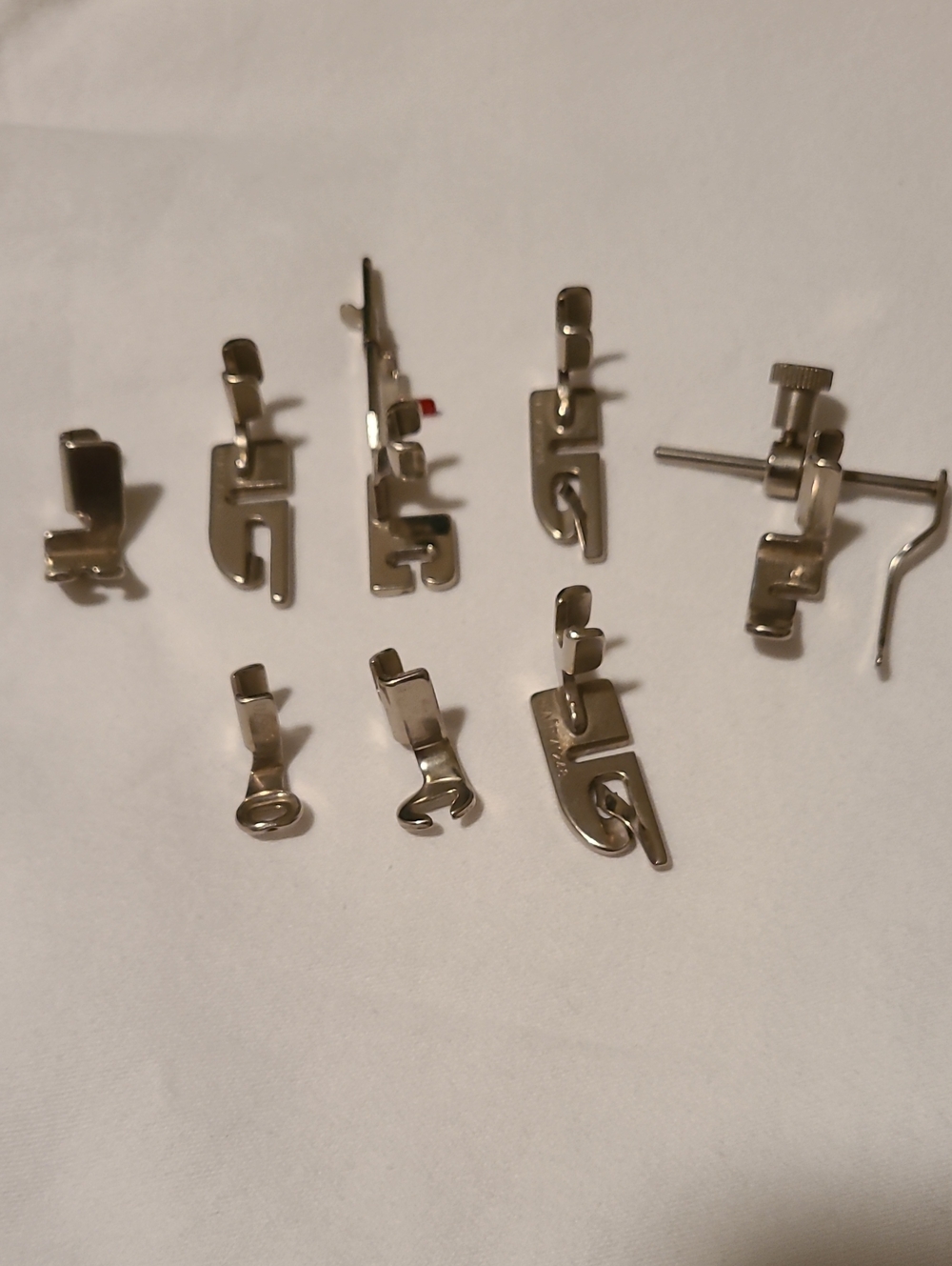Pfaff Presser Feet, 8 Assort. Feet Rolled Hem Felling Binder Darning Sewing